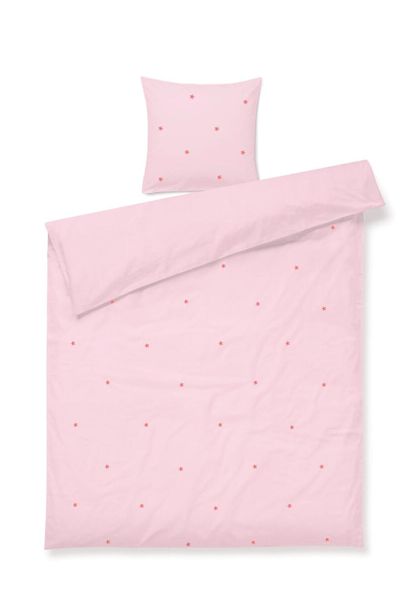 Daisy sengetøj - pink/rød